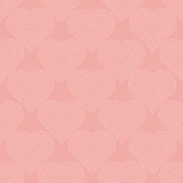 Hearts color seamless vector pattern Stock Illustration