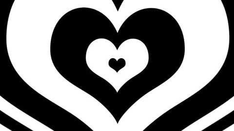 Hearts Concentric BG2 Video stock 35214616