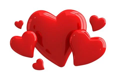 Hearts concept illustration Stock Illustration
