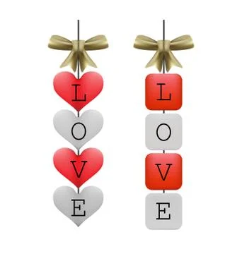 Hearts element valentine concept vector design Stock Illustration