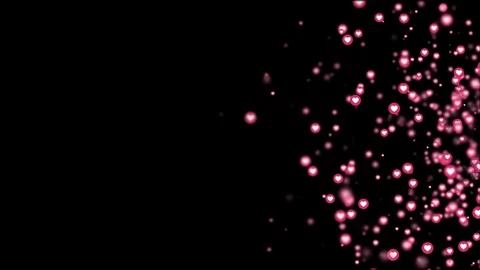 Hearts Emoji Animation, Background, Rendering, Loop, with Alpha Channel 스톡 동영상 107986099