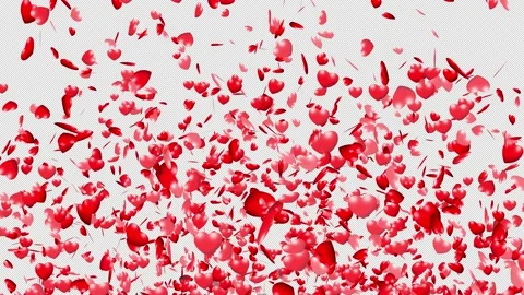 Hearts Explosion Stock Footage 167837085