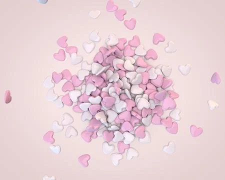 Hearts fall Stock Illustration