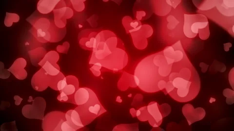 Hearts Falling 2 Stock Footage