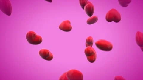 Hearts falling off Video stock 21681599