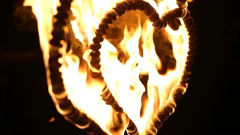 Hearts on fire. Flame. Stock Footage 86943917
