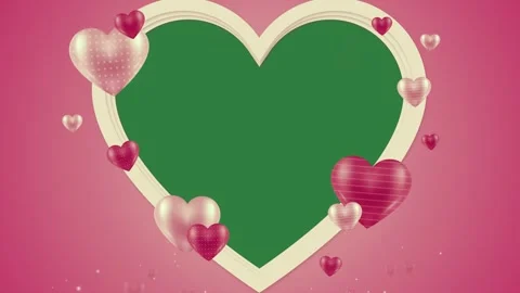 Hearts floating in the air red lots Vídeos de archivo 337030899