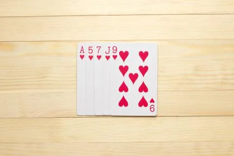 Hearts Flush Stock Photos