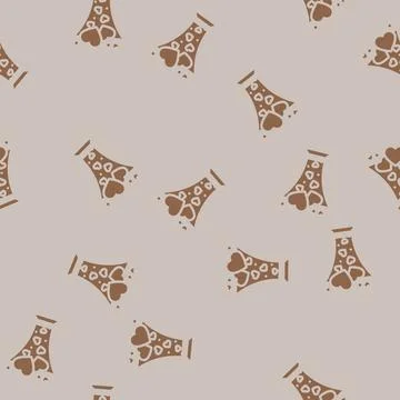 Hearts fly glyph vector seamless pattern Illustrazione stock