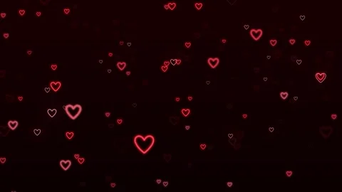 Hearts Flying Background Video Loop Animation. Video stock 280973831