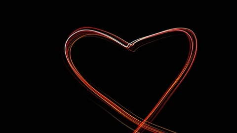 Hearts forming animation Stock Footage 97134120