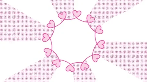 Hearts frame for intro 動画素材 310353948