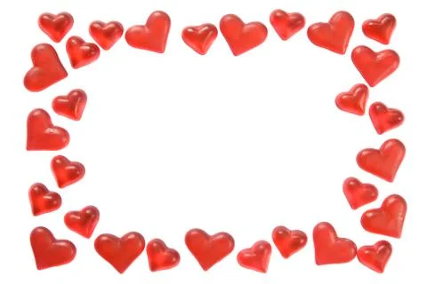 Hearts frame Stock Photos