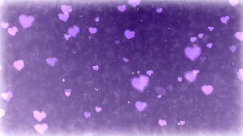 Hearts on frozen background. Seamless loop animation of Valentine's Day holiday. Stock Footage 100317995