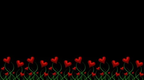 Hearts garden I Stock Footage 4482038