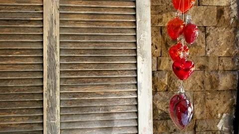 Hearts Glass Video stock 83876896