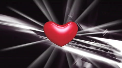 Hearts with glitter  particles Stock-Footage 307756