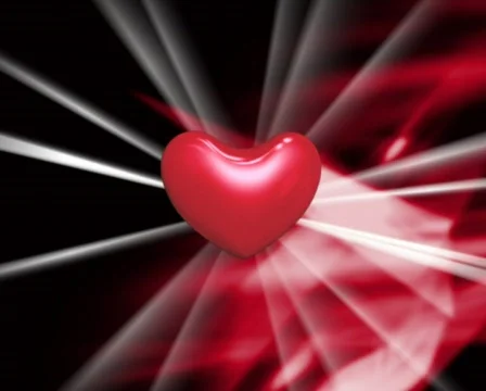 Hearts with glitter  particles Stock-Footage 307830