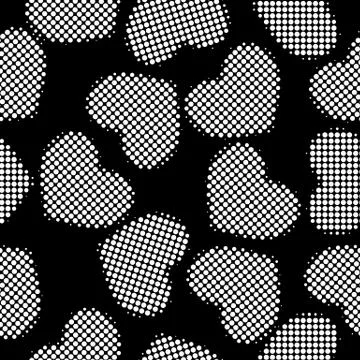 Hearts halftone Stock-Illustration