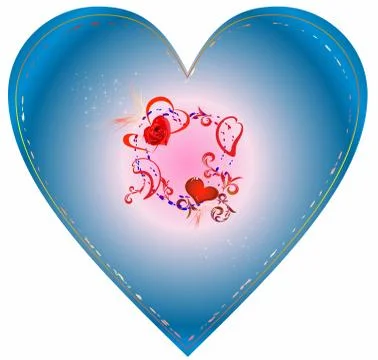 Hearts to heart Stock Illustration