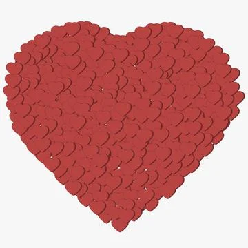 Hearts in heart Illustrazione stock