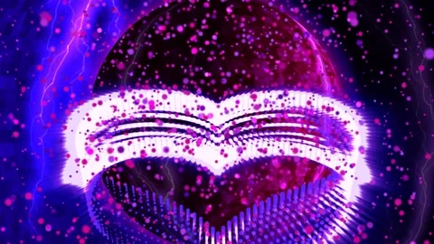 Hearts high energy pulse background Stock Footage 130832375