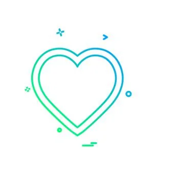 Hearts icon design vector Stock Illustration