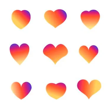 Hearts icon Illustrazione stock