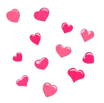 Hearts icon Illustrazione stock