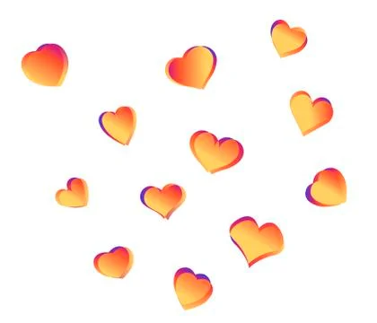 Hearts icon Illustrazione stock