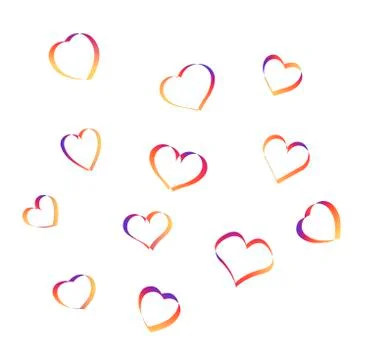 Hearts icon Ilustração Stock