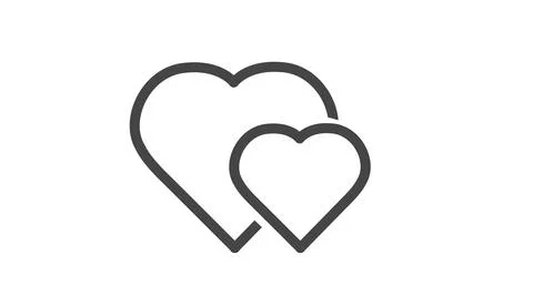 Hearts Icon Stock Illustration