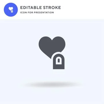 Hearts icon vector, filled flat sign, solid pictogram isolated on white, logo Stock Illustration