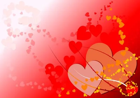 Hearts Illustrazione stock