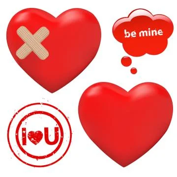Hearts Stock Illustration