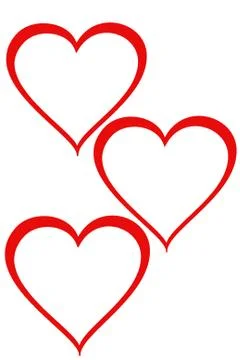 Hearts Stock Illustration