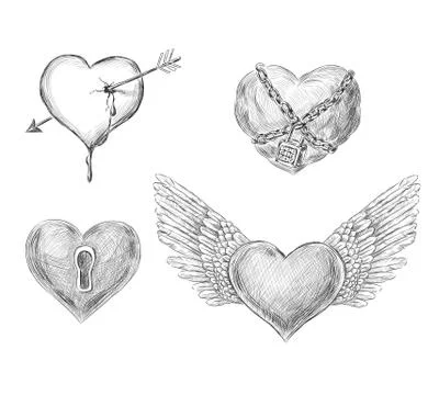 Hearts Stock Illustration