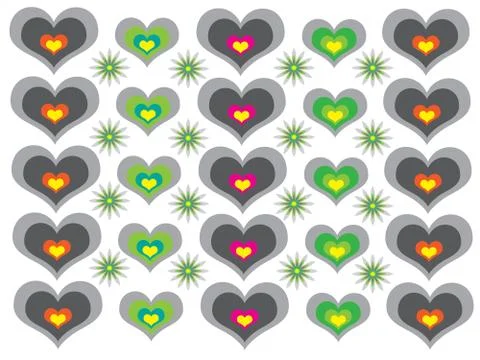 Hearts Stock Illustration