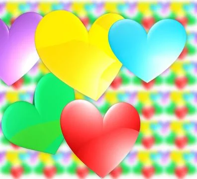 Hearts Stock Illustration