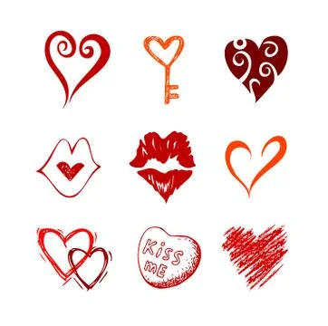 Hearts. Stock Illustration