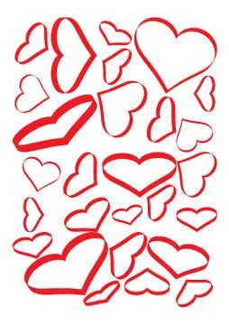 Hearts Stock Illustration