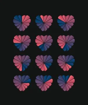 Hearts Stock Illustration