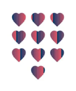 Hearts 스톡 일러스트