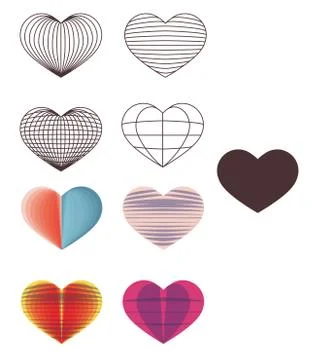 Hearts Stock Illustration