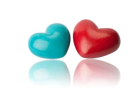 Hearts isolated difference Stock Illustration