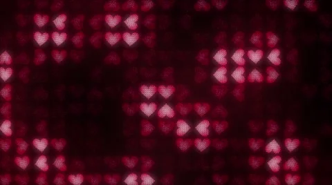 Hearts LED 006 BigNoise 4K Stock Footage 46757468
