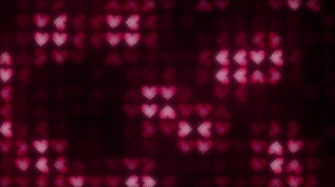 Hearts LED 006 BigNoise 720p Stock Footage 46757418