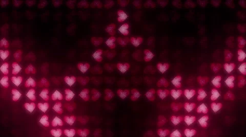 Hearts LED 008 Triangles 720p Stock Footage 46843769
