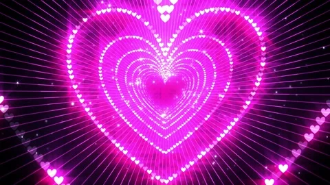 Hearts Lights Background Video stock 179781398