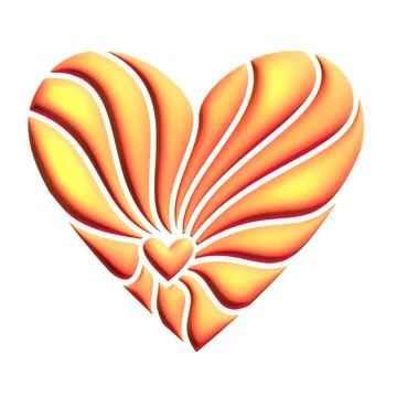 Hearts of the line Stock Illustration